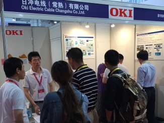 Oki Electric Cable's booth 