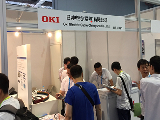 Oki Electric Cable's booth 
