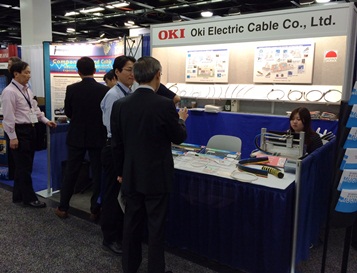 Oki Electric Cable's booth 