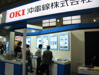 Oki Electric Cable's booth 