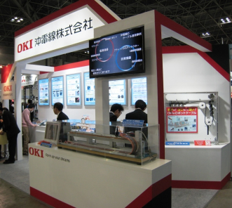 Oki Electric Cable's booth 