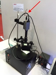 OKI Gigabit Ethernet cable connected with SONY camera (Shenzhen UNIC booth) 