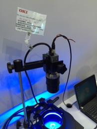 OKI Gigabit Ethernet cable connected with SONY camera (Shenzhen UNIC booth) 