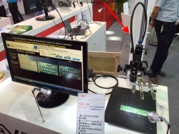 PCB inspection demo using Toshiba Teli's USB3.0 camera (GE Force Vision booth) 