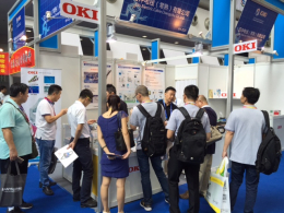 Well-attended booth of Oki Electric Cable Changshu Co., Ltd.