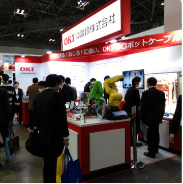 Oki Electric Cable's booth 