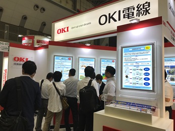 Oki Electric Cable's booth 