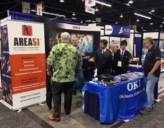 Oki Electric Cable's booth 