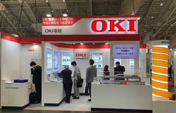 Oki Electric Cable's booth 