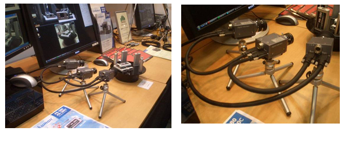 Daisy chained Sony cameras with OKI's high sliding 1394.b cables