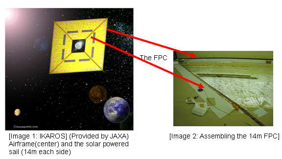 Image 1:IKAROS Image 2:Assembling the 14m FPC