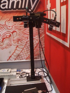 Oki Electric Cable's High sliding 1394.b cables are connected to ToshibaTeli's FireDragon camera