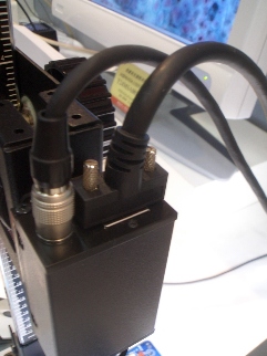 Oki Electric Cable's Highly Flexible Cat.5e LAN Cable connected to Toshiba Teli's GiantDragon Camera