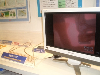Pictures at the end of CCD camera