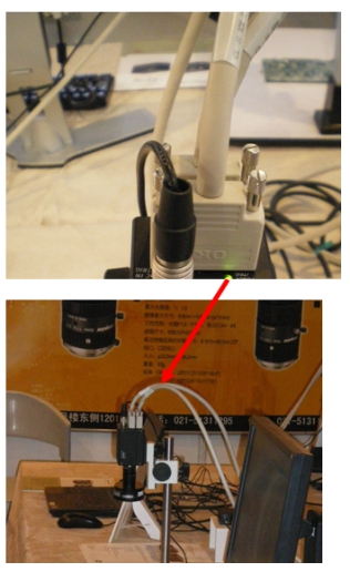 Oki Electric Cable's Camera Link Cable connected to JAI Camera