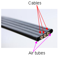 Example of cable structure cross section