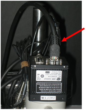 Highly flexible Cat.5e LAN cables connected to JAI GigE camera