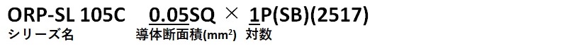 ORP-SL 105C　0.05SQ × 1P(SB)(2517)