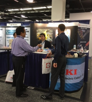 Oki Electric Cable's booth 