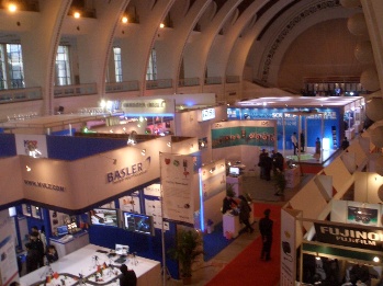 A whole view of the booths