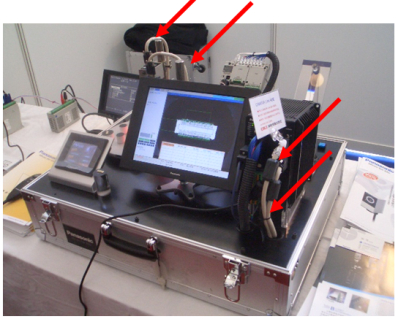 Panasonic FA Imagechecker(PV series) connected to OKI Camera Link cables