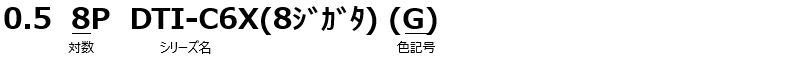 0.5 8P DTI-C6X（8ジガタ）（G）