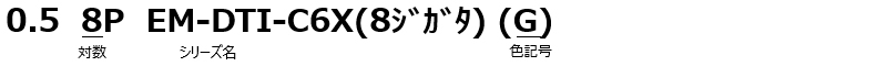 0.5 8P EM-DTI-C6X(8ジガタ) (G)